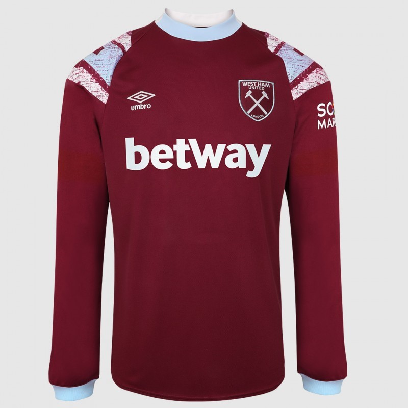 Tailandia Camiseta West Ham United Replica Primera Ropa ML 2022/23